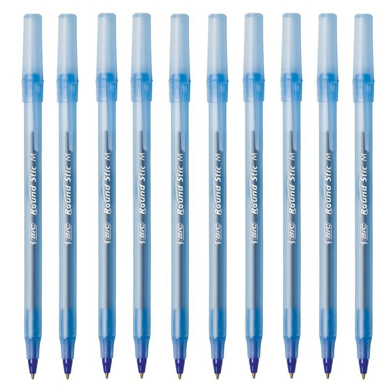 Zestaw długopis BIC niebieski Round Stick 10 szt. 1mm