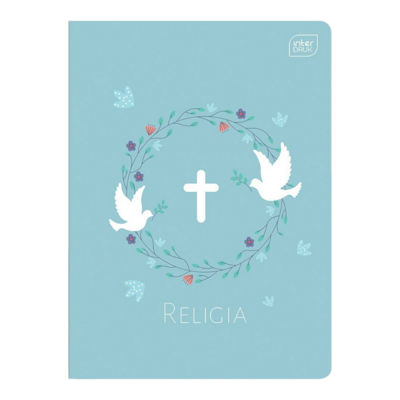 Zeszyt A5/32k religia z poddrukiem Interdruk