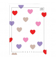 Zeszyt A4 kratka 80 kartek Hearts UV Interdruk - zeszyty szkolne