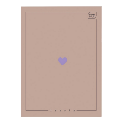 Zeszyt A4 kratka 80 kartek Hearts UV Interdruk - zeszyty szkolne