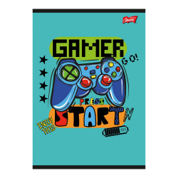Zeszyt szkolny w kratkę A5 16k chłopięcy Gamepad UniPap