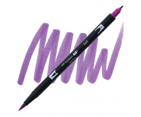 Brush Pen Tombow ABT 665 pisak dwustronny pędzelkowy purple