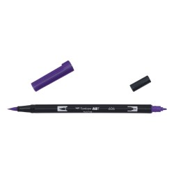 Brush Pen Tombow ABT 606 pisak dwustronny pędzelkowy violet
