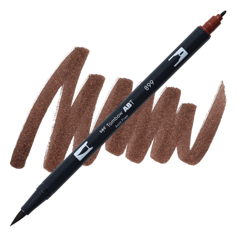Brush Pen Tombow ABT 899 pisak dwustronny pędzelkowy redwood