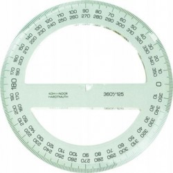 KOH-I-NOOR Kątomierz kołowy 360/125