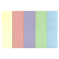 Zakładki indeksujące karteczki samoprzylepne pastelowe papierowe TRES 5 kolorów 15x50mm