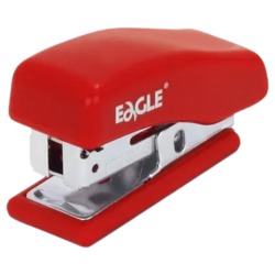 Zszywacz mini biurowy EAGLE czerwony 24/6 – 10 kartek