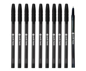 Zestaw długopis ZENITH czarny 10 szt. Handy 0,7mm