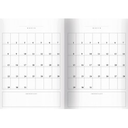 Planer notatnik organizer Bujo Bullet Journal A5 zeszyt Interdruk 80k Satin Gold