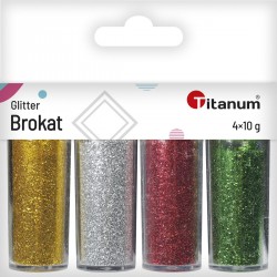 Brokat sypki dekoracyjny kreatywny 4 kolory 10g Titanum