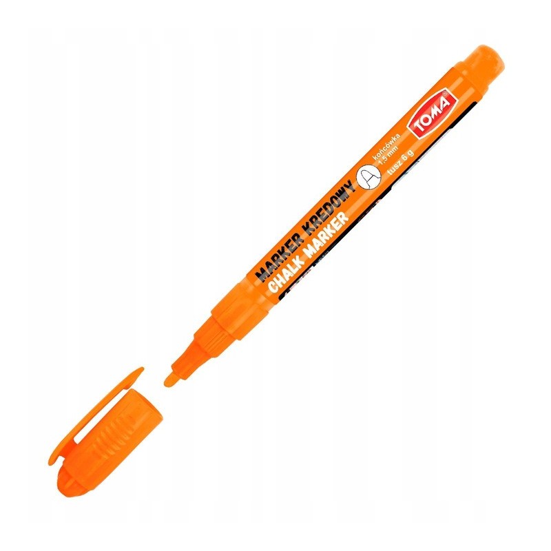 Marker kredowy cienki 1,5mm POMARAŃCZOWY TO-293 TOMA