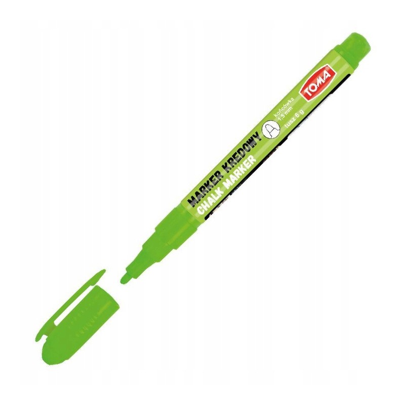 Marker kredowy cienki 1,5mm ZIELONY TO-293 TOMA
