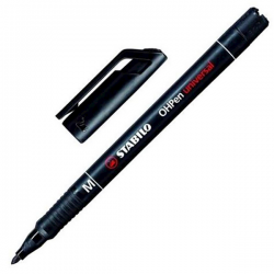 Foliopis marker STABILO OHPen grubość M 1mm czarny CD DVD trwały