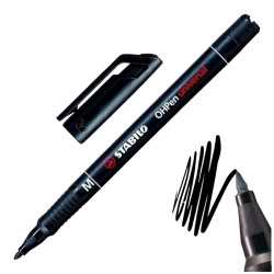 Foliopis marker STABILO OHPen grubość M 1mm czarny CD DVD trwały