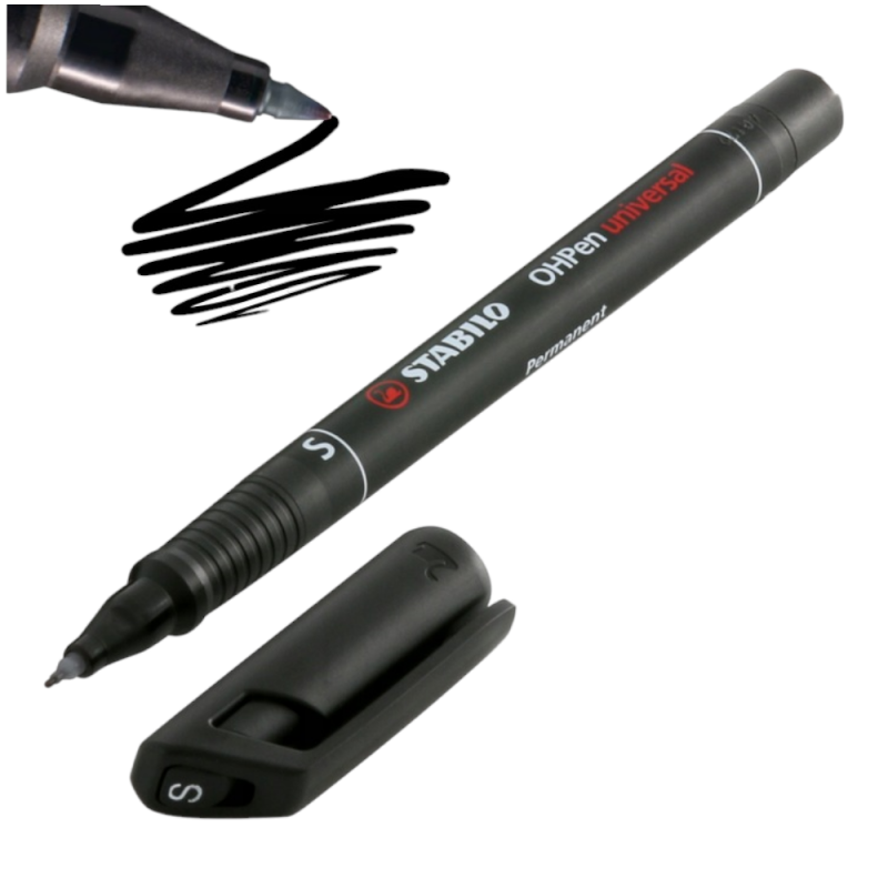 Foliopis marker STABILO OHPen grubość S 0,4 czarny CD DVD trwały