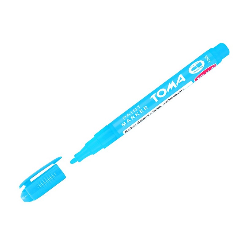 Marker olejowy cienki NIEBIESKI JASNY 1,5 mm TO-441 TOMA
