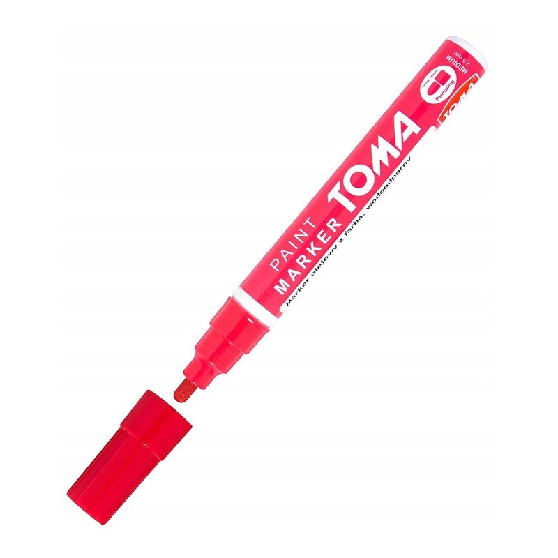 Marker olejowy CZERWONY 2,5 mm TO-440 TOMA