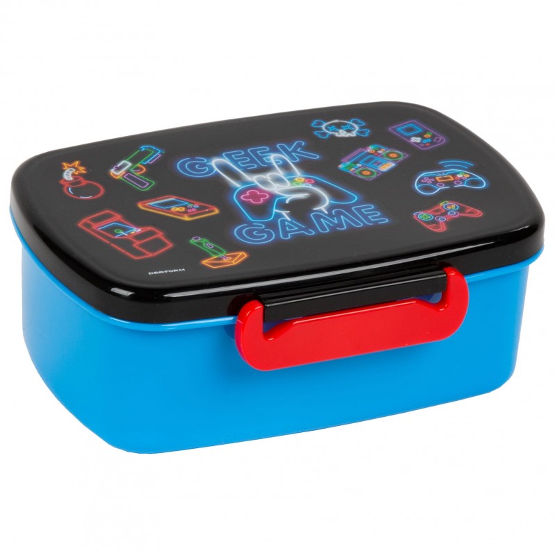 Śniadaniówka dla dzieci z przegródką lunchbox pudełko śniadaniowe GAMER Derform
