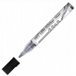 Marker OutLine z konturem CZARNO-SREBRNY 2,5 mm TO-404 TOMA