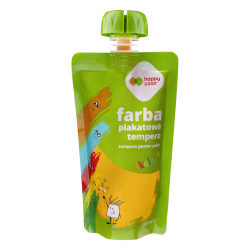 Farba plakatowa tempera ZŁOTA 100ml w saszetce dla dzieci szkolna Happy Color