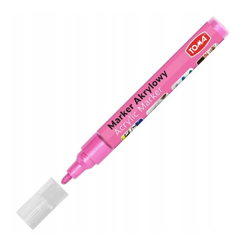 Marker akrylowy RÓŻOWY 2,5 mm TO-402 TOM