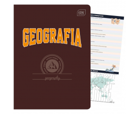Zeszyt GEOGRAFIA tematyczny przedmiotowy A5/60k w kratkę HYBRID INTERDRUK