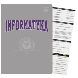 Zeszyt INFORMATYKA tematyczny przedmiotowy A5/60k w kratkę HYBRID INTERDRUK