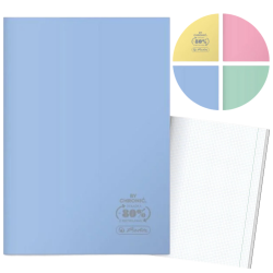 Zeszyt szkolny A4 kratka 60 kartek w kratkę plastikowa okładka ECO Herlitz Pastel