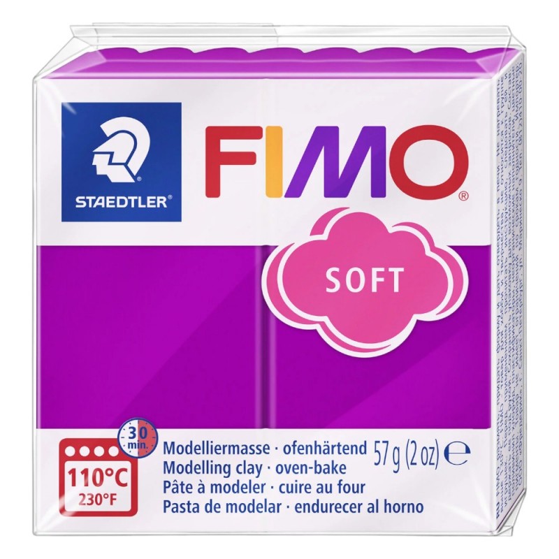 FIMO modelina SOFT FIOLETOWA masa termoutwardzalna plastyczna Staedtler 57g - nr 61