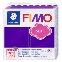 FIMO modelina SOFT FIOŁKOWA masa termoutwardzalna plastyczna Staedtler 57g - nr 63