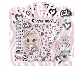 Pamiętnik na kłódkę dla dziewczynki BEST FRIENDS + akcesoria ZESTAW na prezent Derform