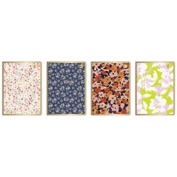 Zeszyt A5 w kratkę 80 kartek METALLIC FLORAL INTERDRUK - zeszyty szkolne