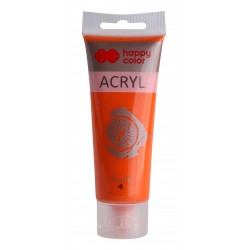 Farba akrylowa 75ml, pomarańczowa, Happy Color NR 4