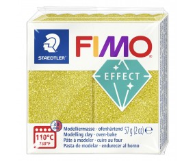 FIMO modelina EFFECT BŁYSZCZĄCY ZŁOTY masa termoutwardzalna plastyczna Staedtler 57g - nr 112