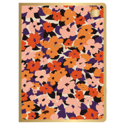 Zeszyt A5 w kratkę 60 kartek METALLIC FLORAL INTERDRUK - zeszyty szkolne