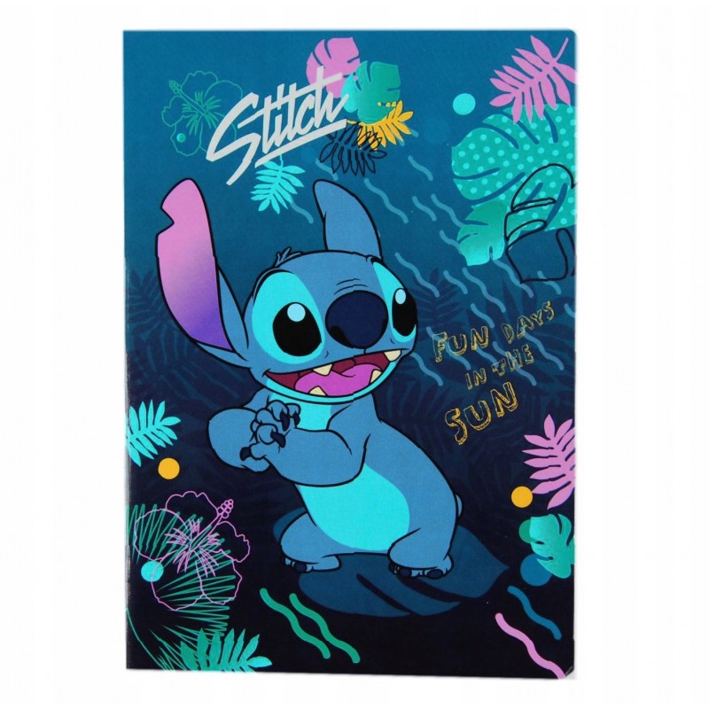 STITCH DISNEY Zeszyt A5 w kratkę 32 kartki - zeszyty szkolne