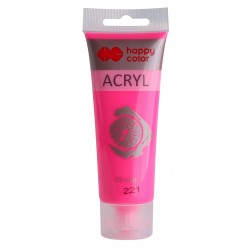 Farba akrylowa 75ml, różowy, Happy Color NR 221
