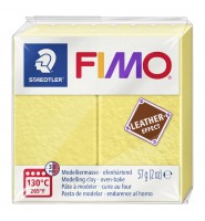 FIMO modelina LEATHER ŻÓŁTY SZAFRAN masa termoutwardzalna plastyczna Staedtler 57g - nr 109