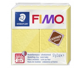 FIMO modelina LEATHER ŻÓŁTY SZAFRAN masa termoutwardzalna plastyczna Staedtler 57g - nr 109