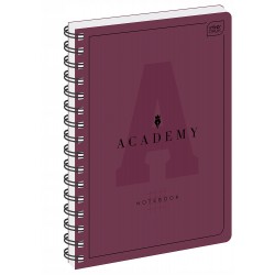 Kołozeszyt B5 w kratkę 100 kartek 90G ACADEMY INTERDRUK - zeszyty szkolne