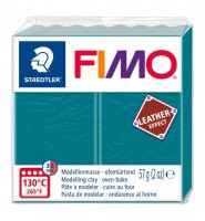 FIMO modelina LEATHER BŁĘKITNA masa termoutwardzalna plastyczna Staedtler 57g - nr 369