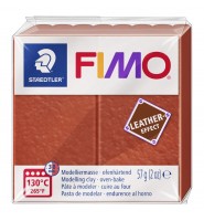 FIMO modelina LEATHER RDZAWY masa termoutwardzalna plastyczna Staedtler 57g - nr 749