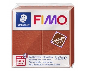 FIMO modelina LEATHER RDZAWY masa termoutwardzalna plastyczna Staedtler 57g - nr 749