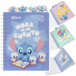 STITCH DISNEY kołozeszyt A5 z przekładkami w kratkę 100 kartek dla dzieci szkolny