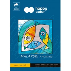 Blok malarski Młody Artysta, A3, 10 ark, 200g, Happy Color