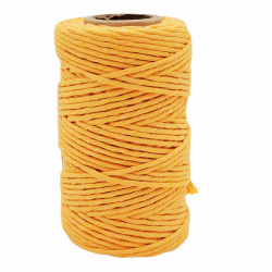 TRES Sznurek dekoracyjny baw. 50 mb pastel pomarańcz