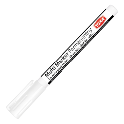 Marker pisak permanentny BIAŁY TOMA uniwersalny 1,5mm do szkła plastiku metalu TO-333