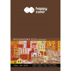 Blok rysunkowy ECO, ART, A4, 25 ark, 150g, Happy Color