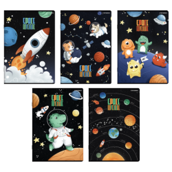 Zeszyty szkolne zestaw w kratkę A5 32 kartki 5 szt. SPACE ADVENTURE  TOP2000 dla chłopca różne okładki