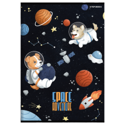 Zeszyty szkolne zestaw w kratkę A5 32 kartki 5 szt. SPACE ADVENTURE  TOP2000 dla chłopca różne okładki